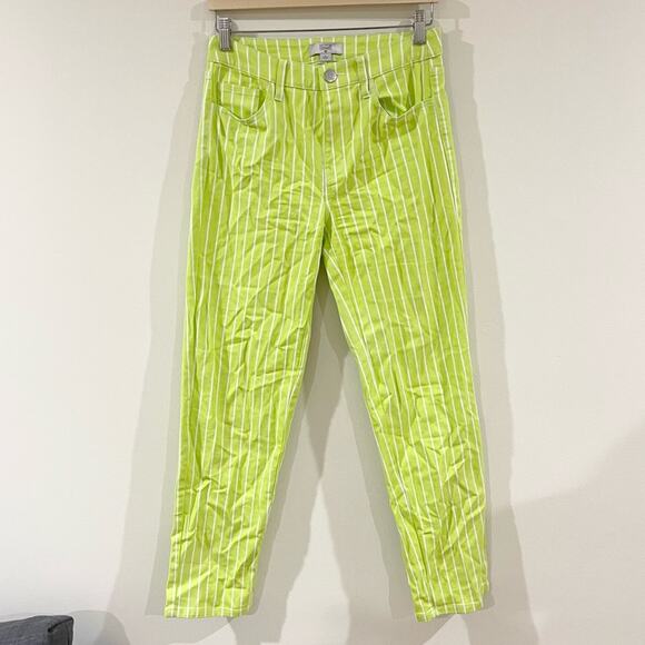 Victor Glemaud x Target Pinstripe High Waisted Straight Jeans woman size 2 - Picture 1 of 9